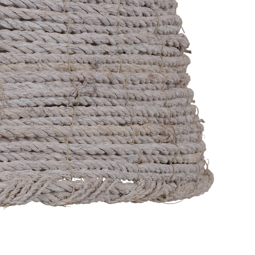 LÁMPARA TECHO BLANCO 100% FIBRA NATURAL 43 X 43 X 52 CM