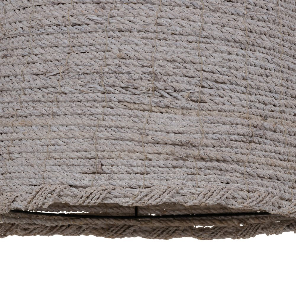 LÁMPARA TECHO BLANCO 100% FIBRA NATURAL 43 X 43 X 52 CM