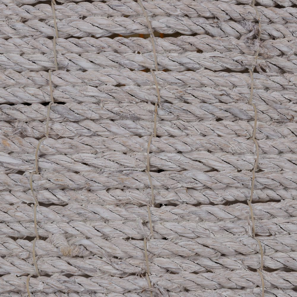 LÁMPARA TECHO BLANCO 100% FIBRA NATURAL 43 X 43 X 52 CM