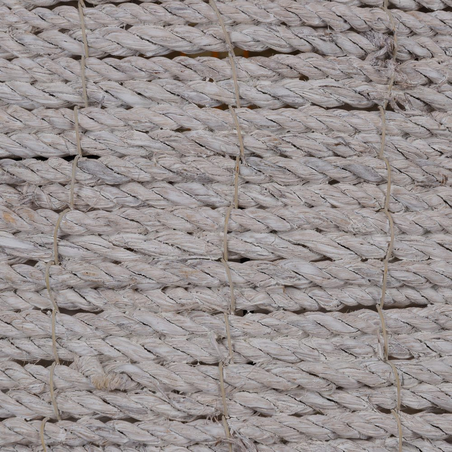 LÁMPARA TECHO BLANCO 100% FIBRA NATURAL 43 X 43 X 52 CM