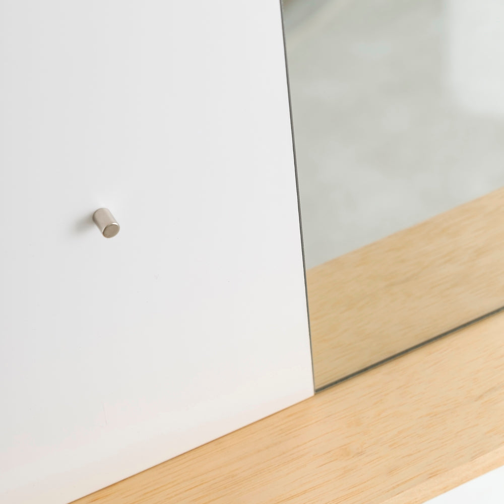 ESPEJO MEMORY BLANCO DM-CRISTAL 50,40 X 7 X 25,40 CM