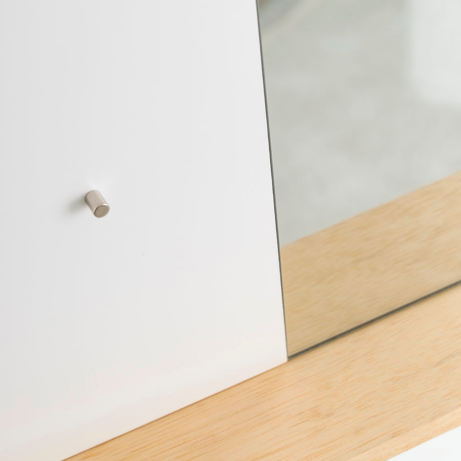 ESPEJO MEMORY BLANCO DM-CRISTAL 50,40 X 7 X 25,40 CM
