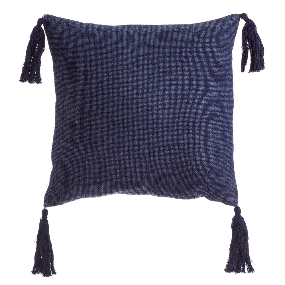 COJ�N BORLAS AZUL MARINO 100% ALGOD�N 45 X 45 CM