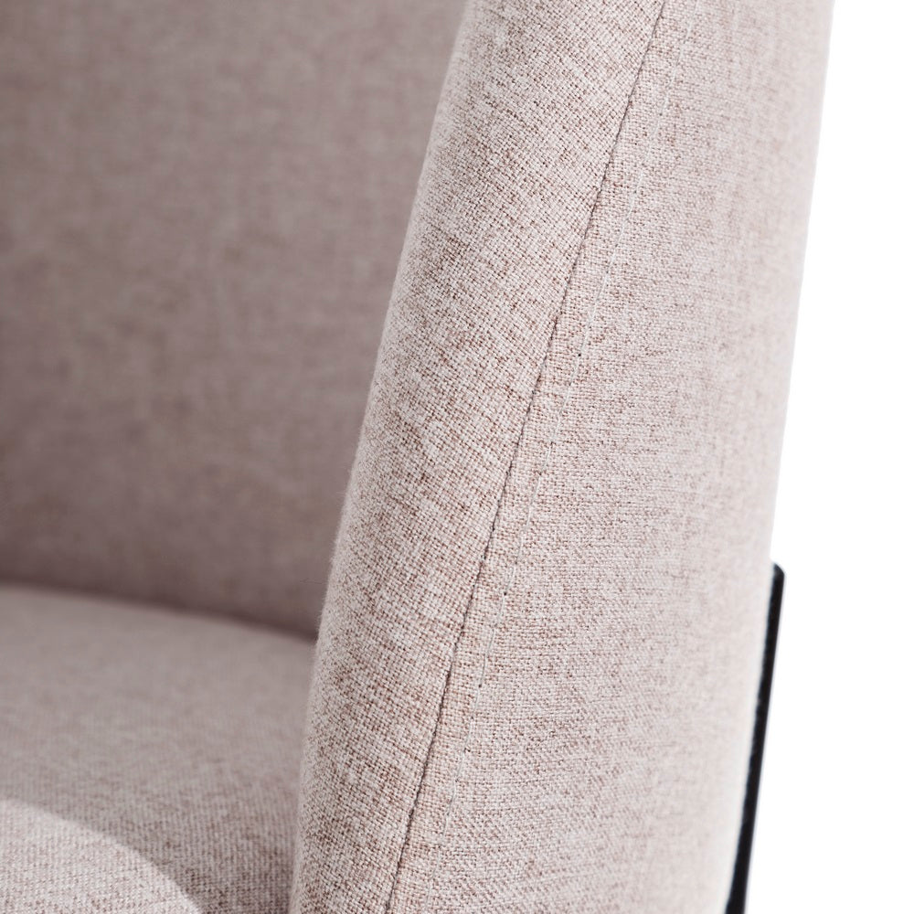 SILLA BEIGE TEJIDO-METAL MODERNO SALÓN 50 X 54 X 78,50 CM