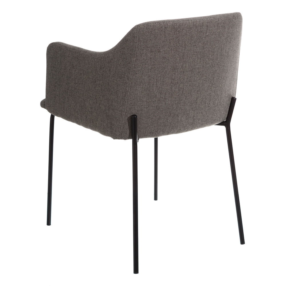 SILLA GRIS TEJIDO-METAL MODERNO SAL�N 52,50 X 53 X 77 CM