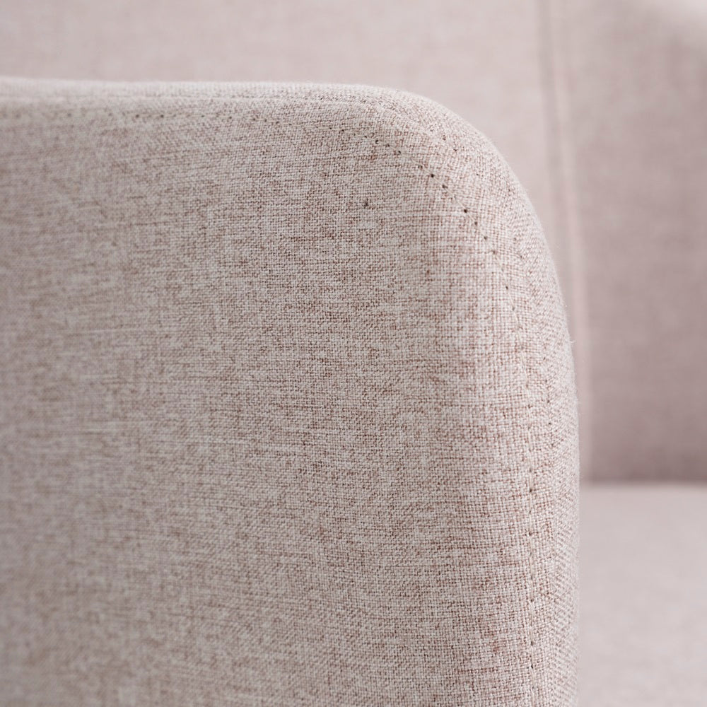 SILLA BEIGE TEJIDO-METAL MODERNO SAL�N 52,50 X 53 X 77 CM