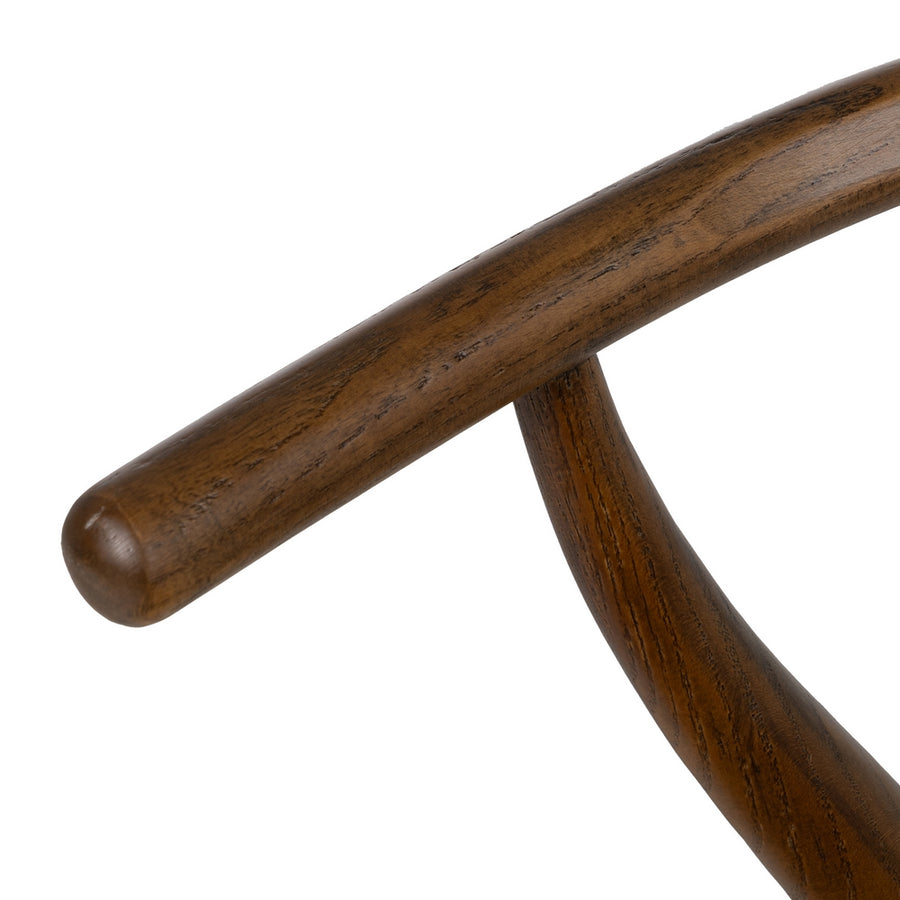 SILLA MARRÓN MADERA DE OLMO SALÓN 56 X 48 X 78 CM