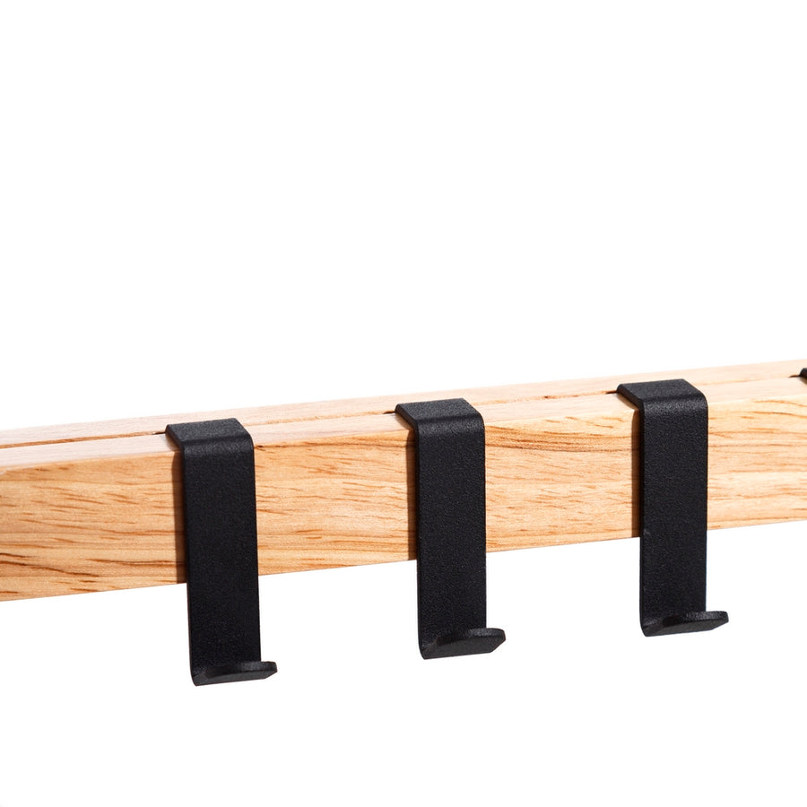 PERCHA ESPEJO NEGRO-NATURAL 75 X 21 X 13 CM