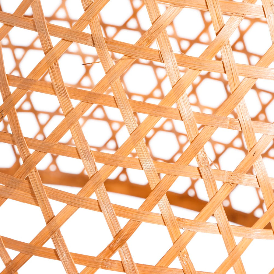 S/2 BAMBOO CEILING LAMP NATURAL 42 X 42 X 42 CM