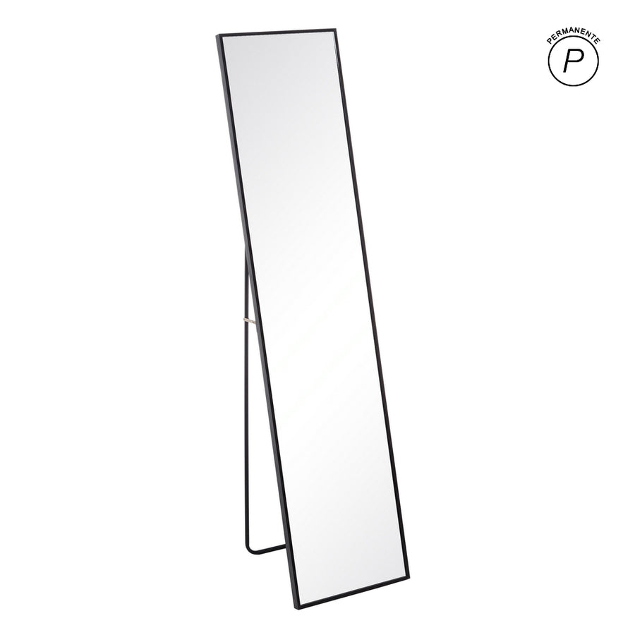 ESPEJO NEGRO ALUMINIO-CRISTAL DECORACIÓN 35 X 2,50 X 151 CM