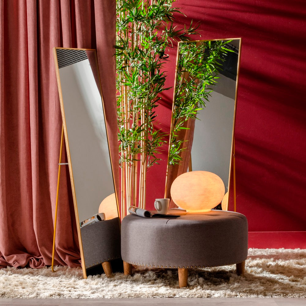 ESPEJO ORO ALUMINIO-CRISTAL DECORACIÓN 50 X 2,50 X 160 CM