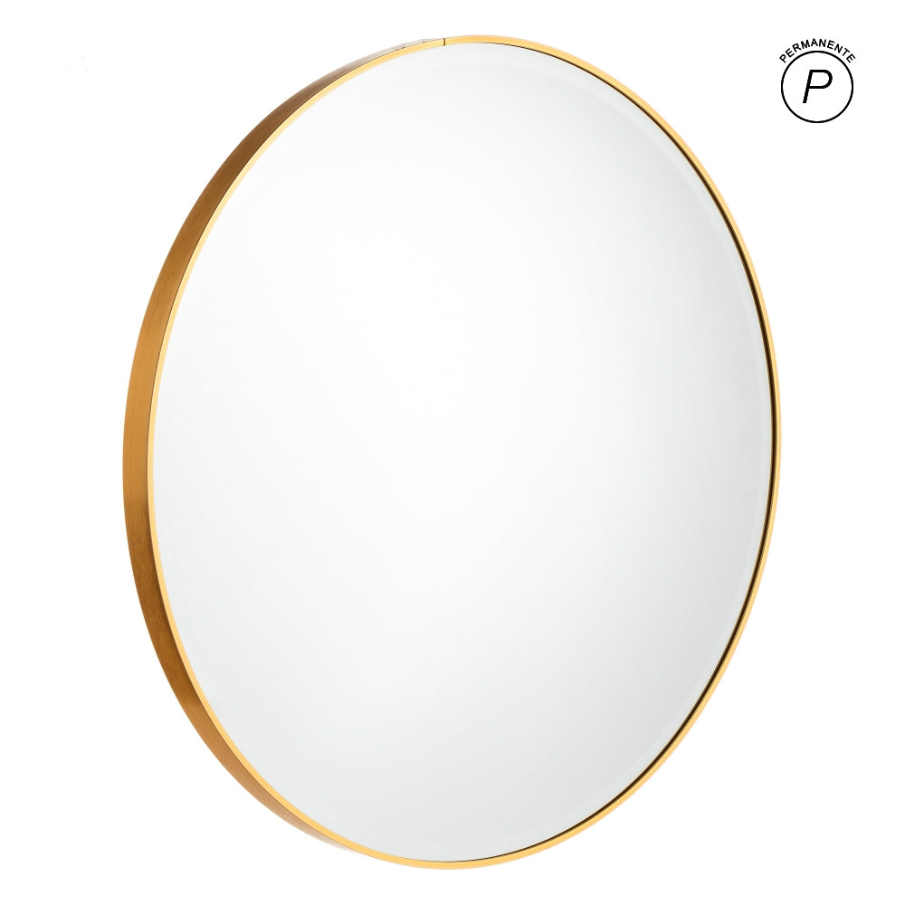 GOLD ALUMINUM-GLASS DECORATIVE MIRROR 80 X 4 X 80 CM