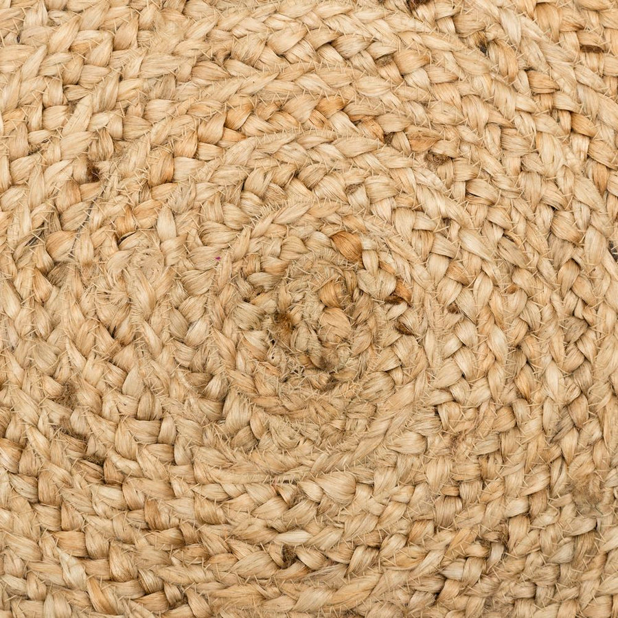 ALFOMBRA NATURAL YUTE DECORACIÓN 180 X 180 X 1 CM