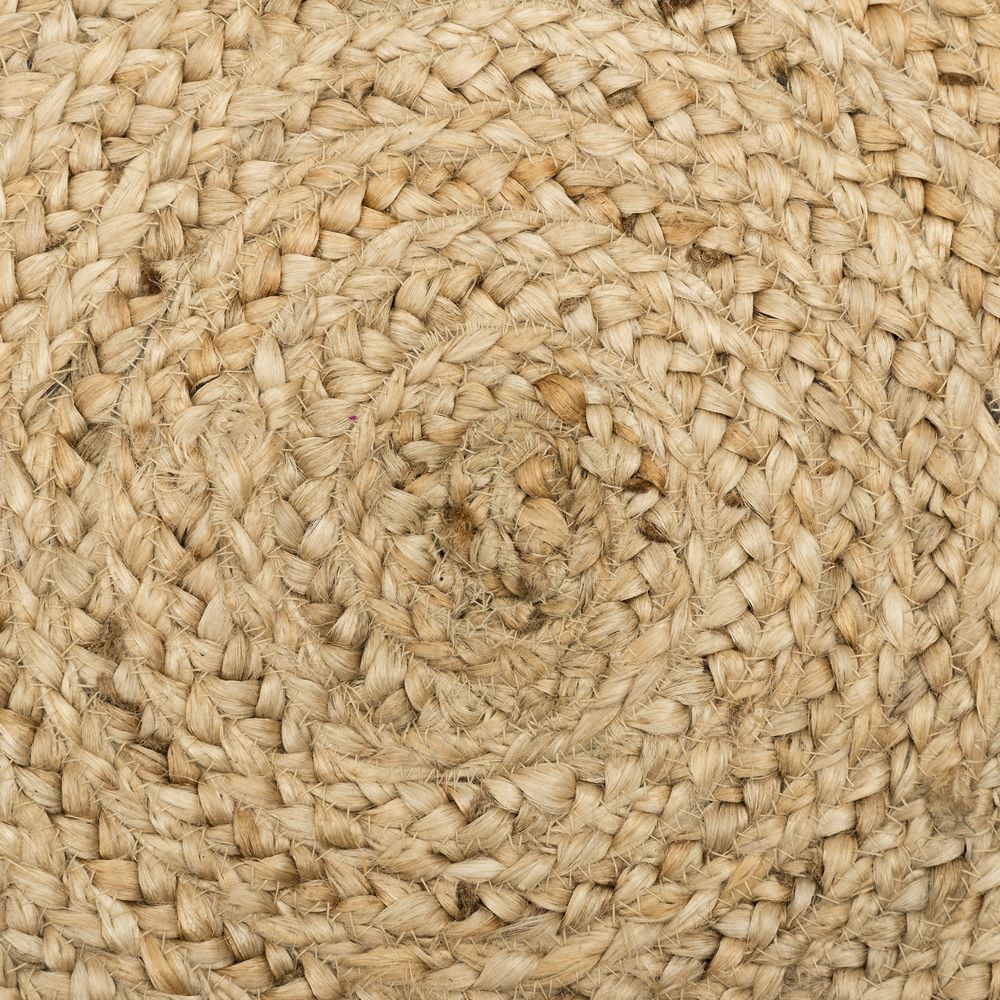 ALFOMBRA NATURAL YUTE DECORACIÓN 180 X 180 X 1 CM