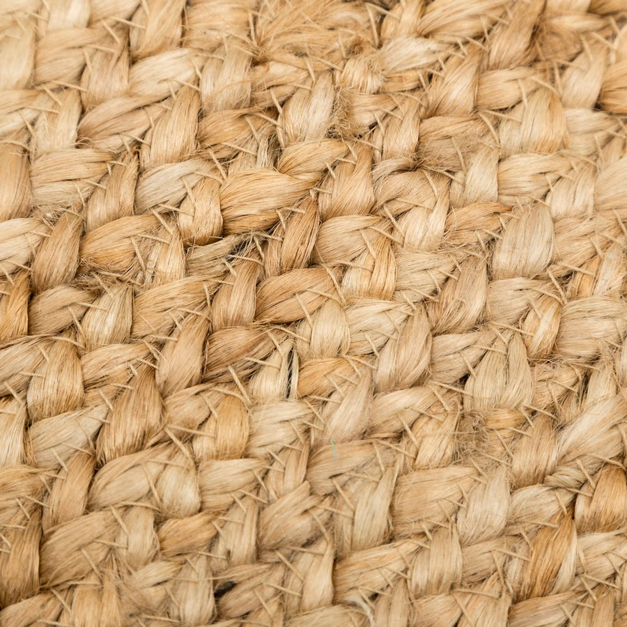 ALFOMBRA NATURAL YUTE DECORACIÓN 180 X 180 X 1 CM