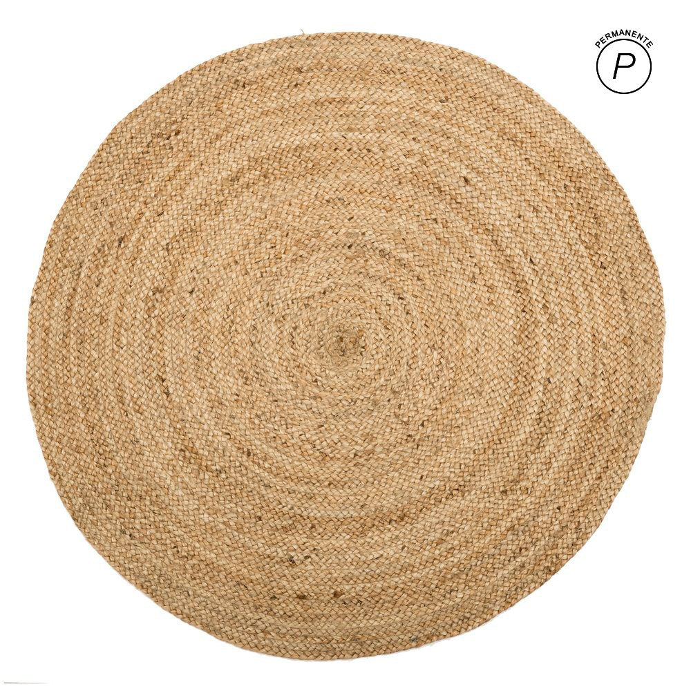 ALFOMBRA NATURAL YUTE DECORACI�N 180 X 180 X 1 CM