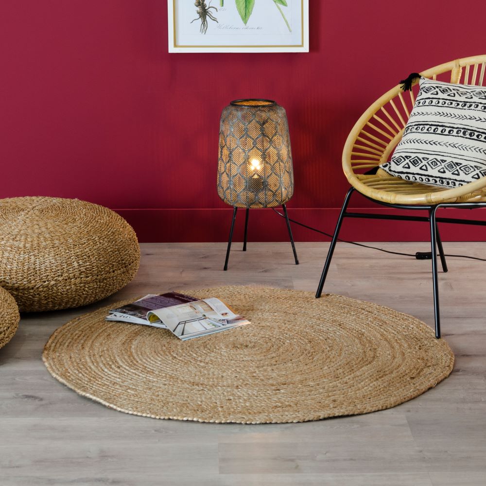 ALFOMBRA NATURAL YUTE DECORACI�N 200 X 200 X 1 CM