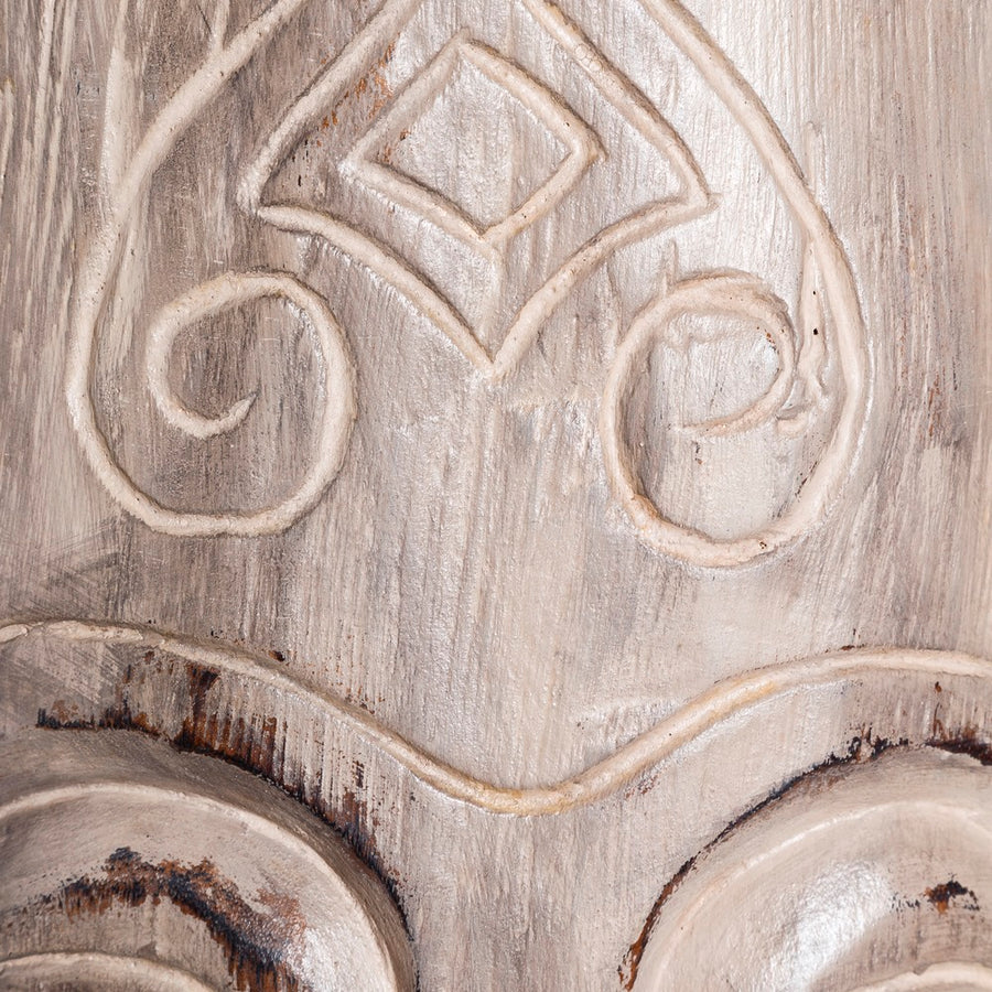 ESCULTURA NATURAL MADERA JAVA 30 X 15 X 90 CM