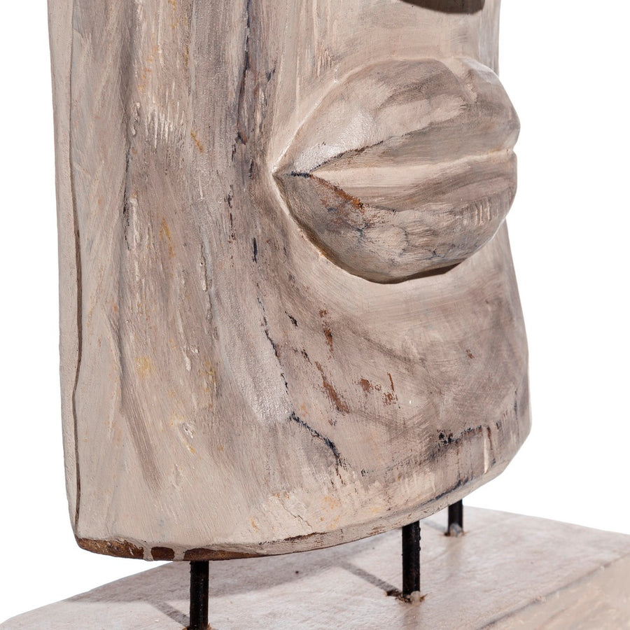 ESCULTURA NATURAL MADERA JAVA 30 X 15 X 90 CM