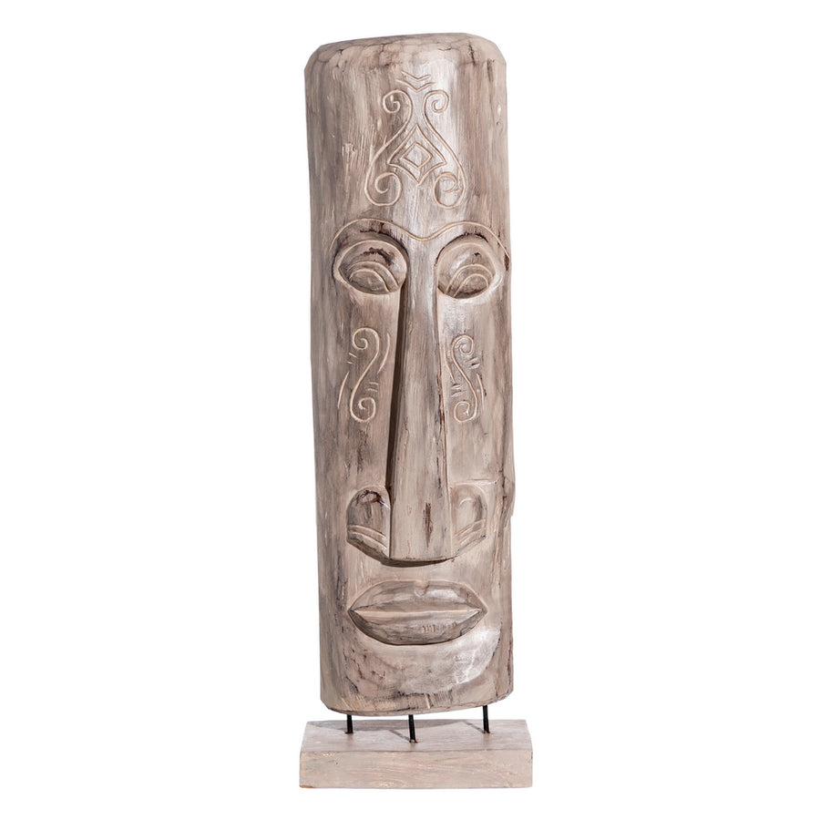 ESCULTURA NATURAL MADERA JAVA 30 X 15 X 90 CM
