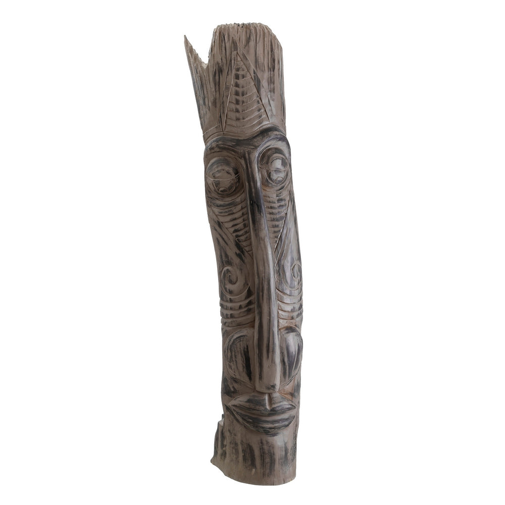 ESCULTURA NATURAL MADERA JAVA 30 X 30 X 180 CM