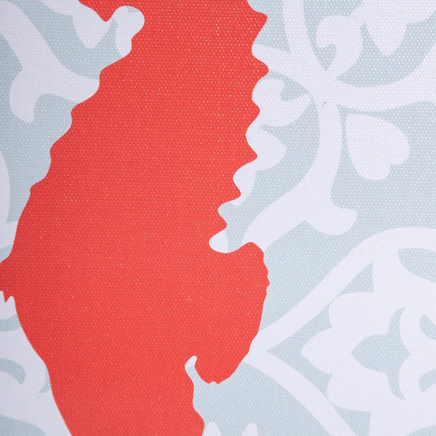 CUADRO IMPRESIÓN PULPO 2/M GRIS-ROJO 28 X 2 X 36 CM
