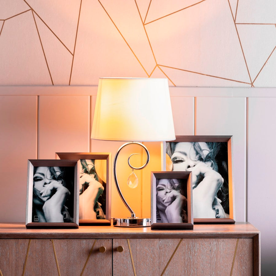 PORTAFOTOS 20X25 PLATA DM DECORACIÓN 23,30 X 3 X 28,40 CM