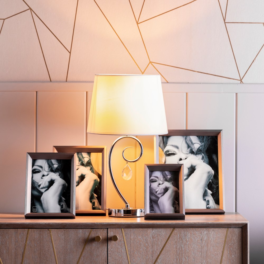 PORTAFOTOS 20X25 PLATA DM DECORACIÓN 23,30 X 3 X 28,40 CM