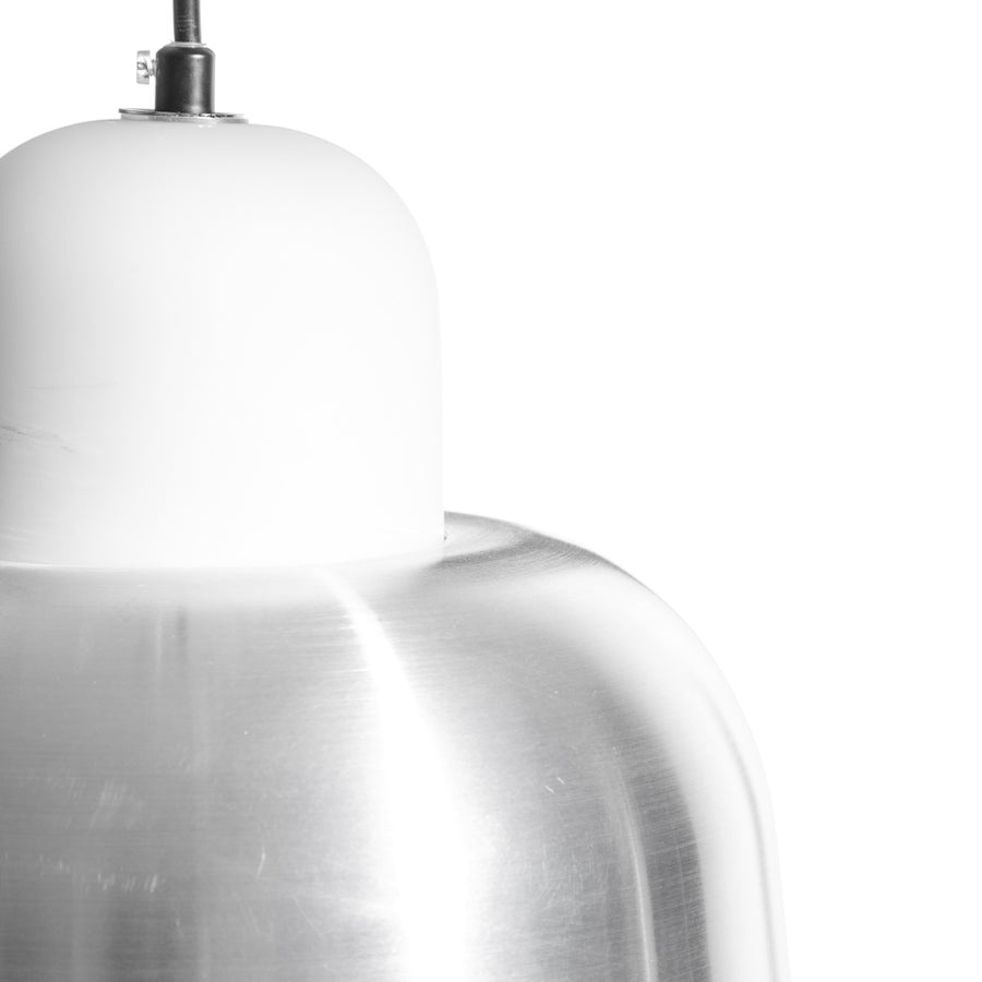 MATTE SILVER ALUMINUM CEILING LAMP 29 X 29 X 39 CM