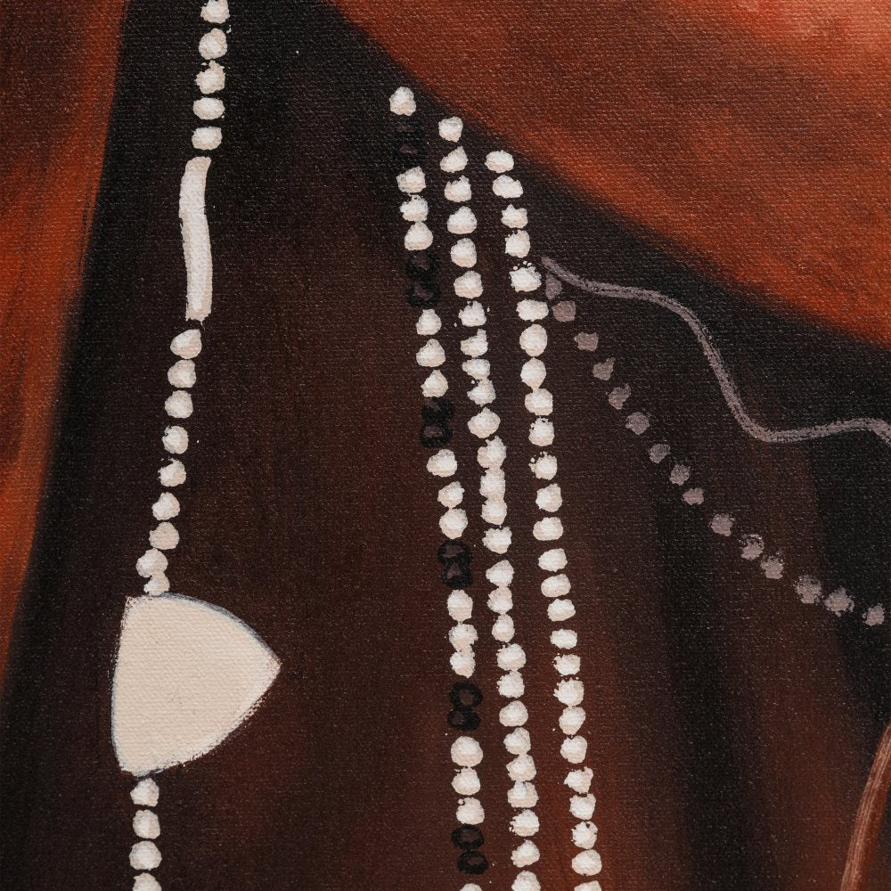 CUADRO PINTURA MARR�N LIENZO 100 X 4 X 150 CM