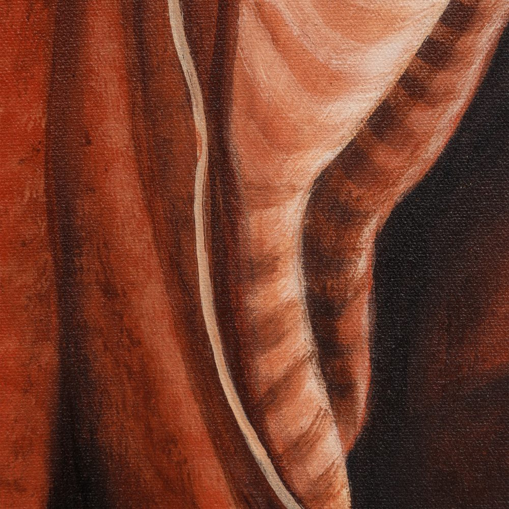 CUADRO PINTURA MARRÓN LIENZO 100 X 4 X 150 CM