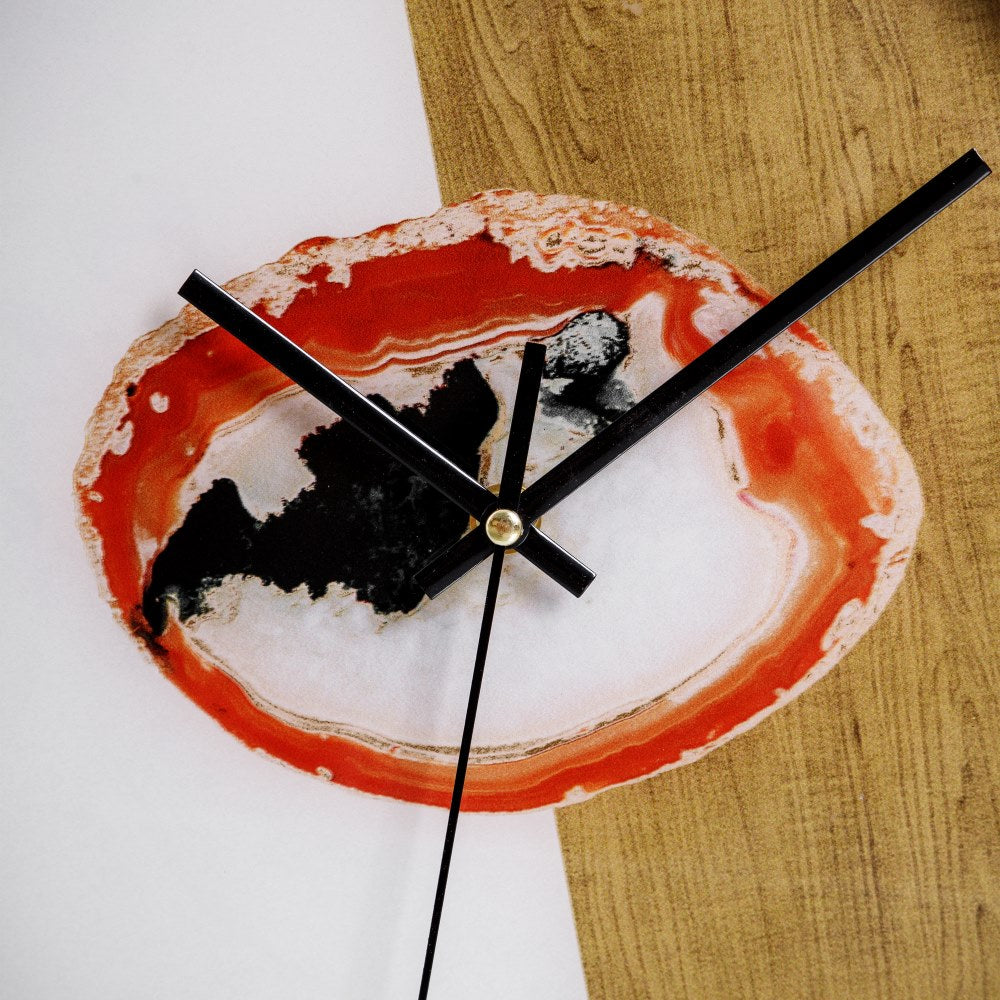 RELOJ ORO-BLANCO PVC-CRISTAL DECORACIÓN 30,50 X 4,30 X 30,50