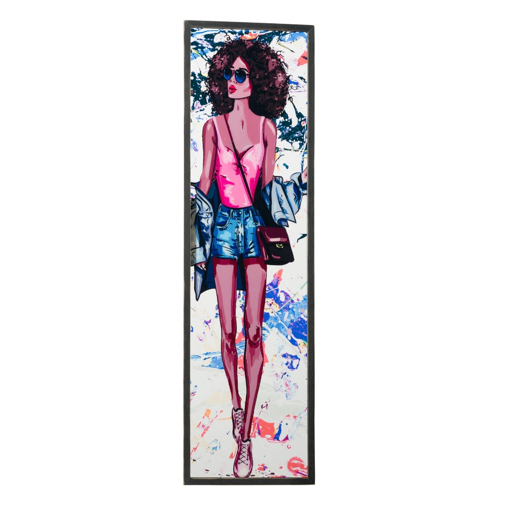 CUADRO IMPRESI�N CHICAS 4/M MULTICOLOR 34 X 2 X 120 CM