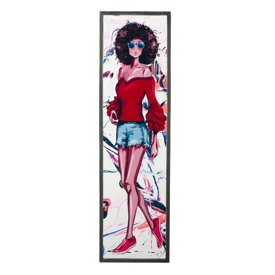 CUADRO IMPRESIÓN CHICAS 4/M MULTICOLOR 34 X 2 X 120 CM
