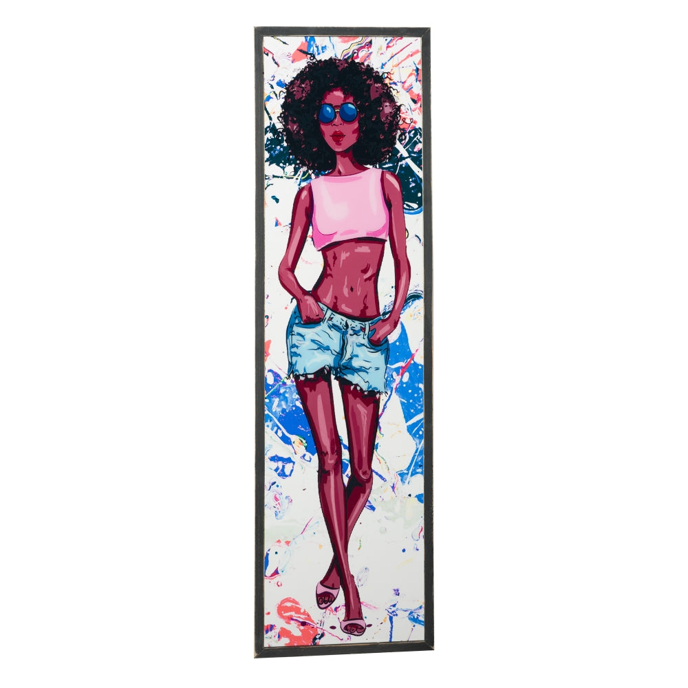 CUADRO IMPRESI�N CHICAS 4/M MULTICOLOR 34 X 2 X 120 CM