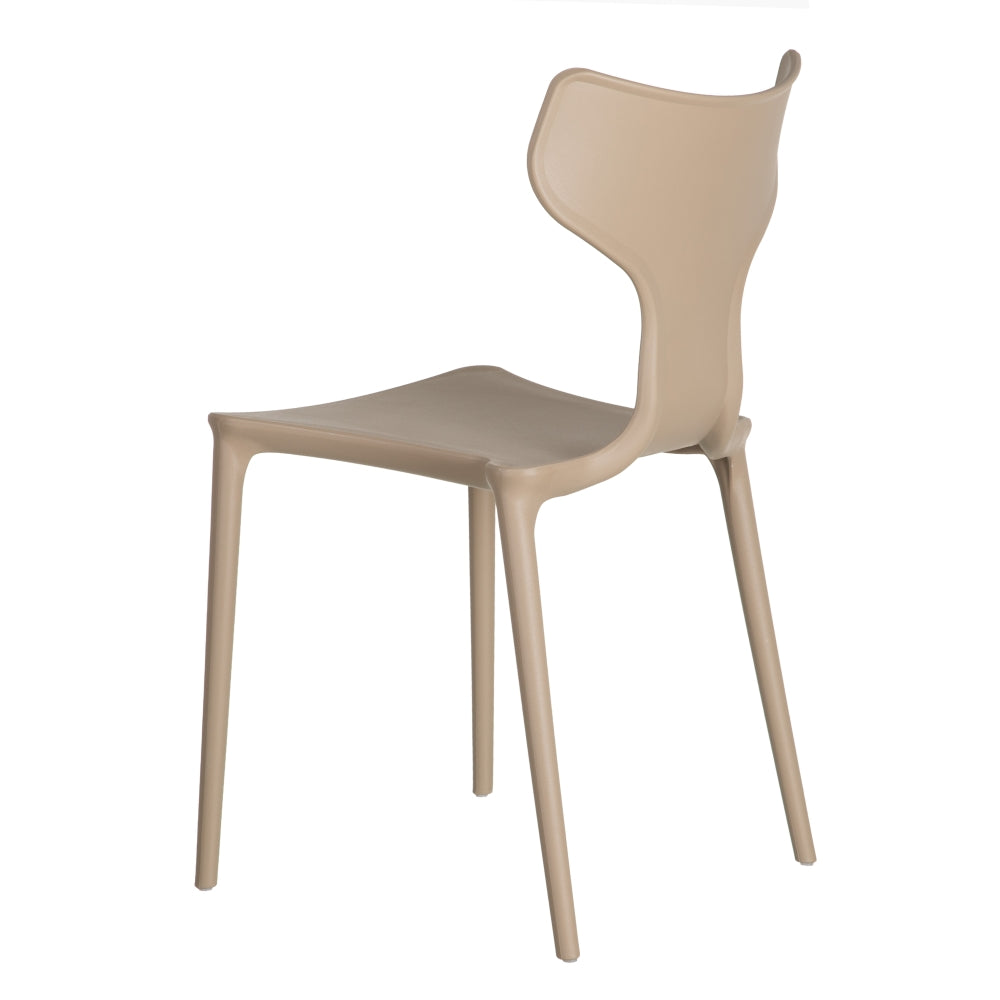 SILLA APILABLE BEIGE POLIPROPILENO 47 X 41 X 83,50 CM