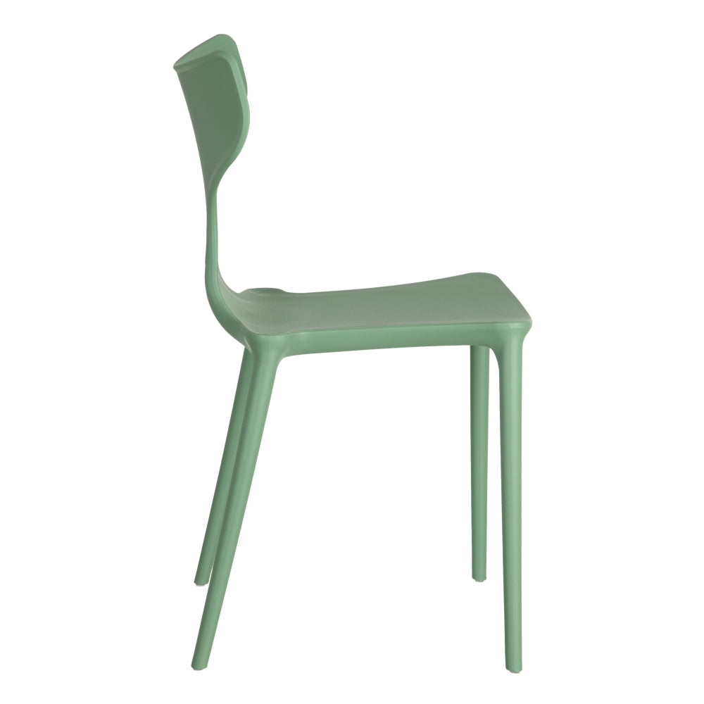 SILLA APILABLE VERDE MENTA POLIPROPILENO 47 X 41 X 83,50 CM