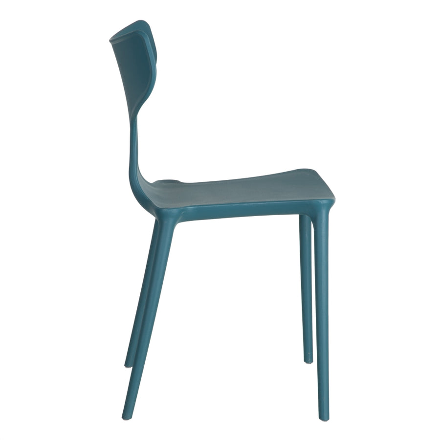 SILLA APILABLE AZUL POLIPROPILENO 47 X 41 X 83,50 CM