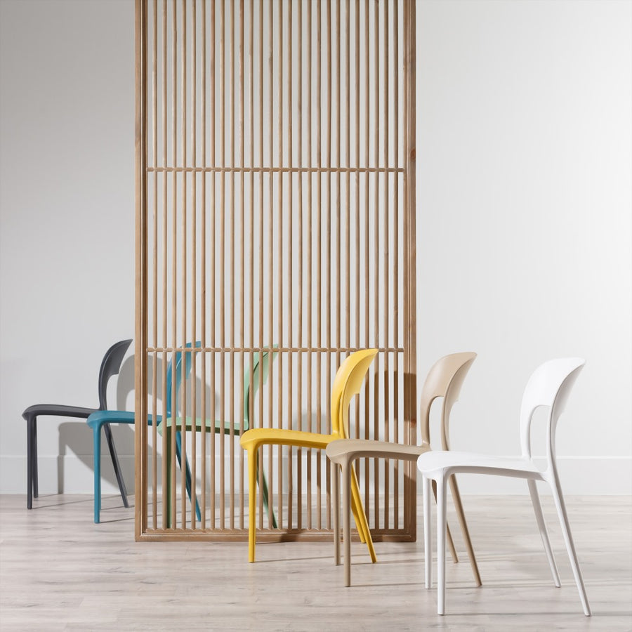 SILLA APILABLE BLANCO POLIPROPILENO 43 X 43 X 83,20 CM