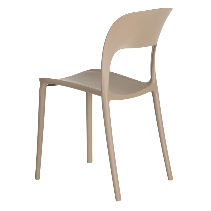 SILLA APILABLE BEIGE POLIPROPILENO 43 X 43 X 83,20 CM