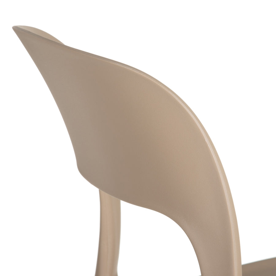 SILLA APILABLE BEIGE POLIPROPILENO 43 X 43 X 83,20 CM