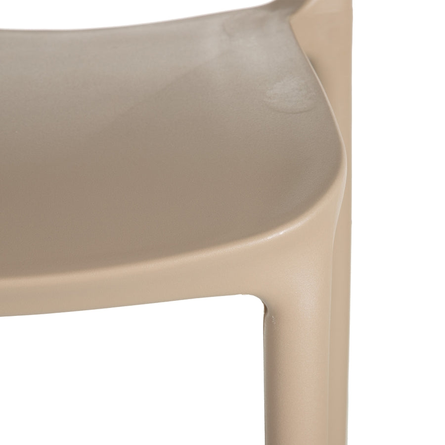 SILLA APILABLE BEIGE POLIPROPILENO 43 X 43 X 83,20 CM