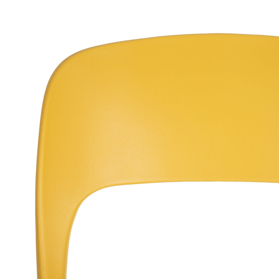 STACKABLE CHAIR YELLOW POLYPROPYLENE 43 X 43 X 83.20 CM