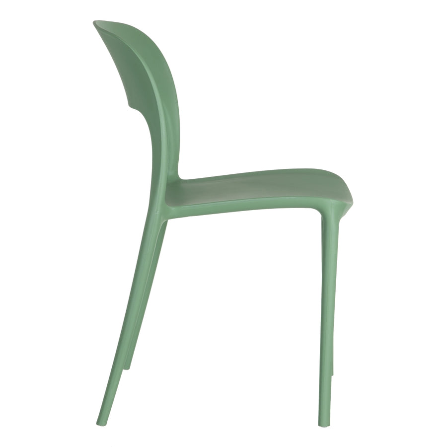 SILLA APILABLE VERDE MENTA POLIPROPILENO 43 X 43 X 83,20 CM