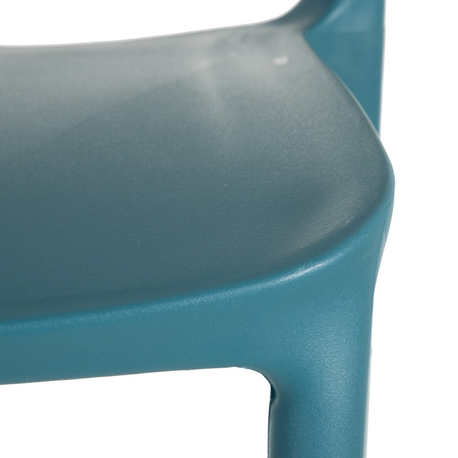 SILLA APILABLE AZUL POLIPROPILENO 43 X 43 X 83,20 CM