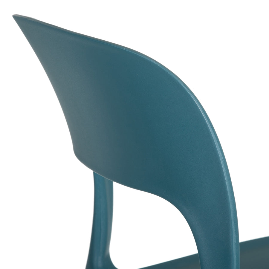 SILLA APILABLE AZUL POLIPROPILENO 43 X 43 X 83,20 CM