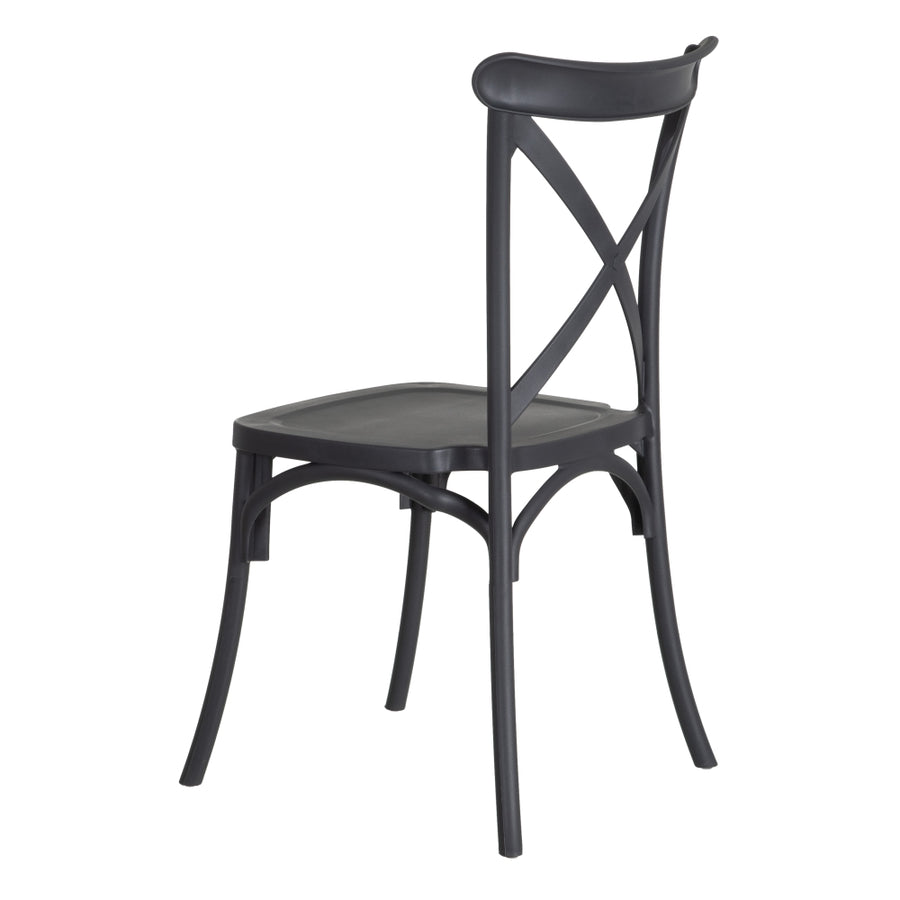 SILLA APILABLE GRIS POLIPROPILENO 48,50 X 43 X 91 CM