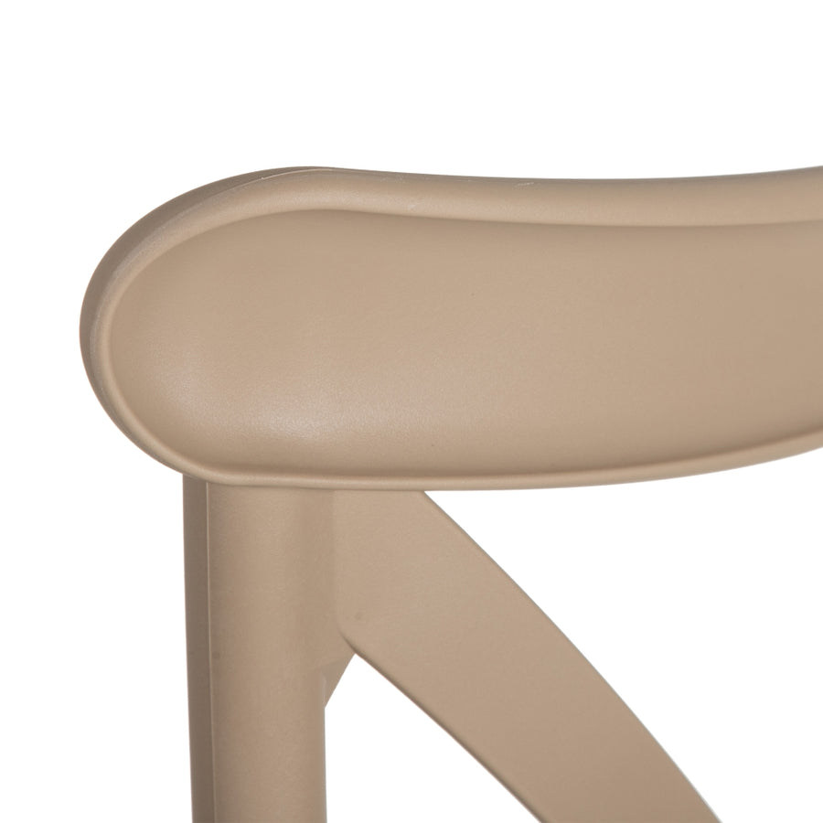 SILLA APILABLE BEIGE POLIPROPILENO 48,50 X 43 X 91 CM