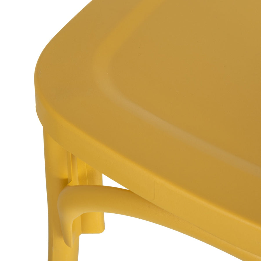 SILLA APILABLE AMARILLO POLIPROPILENO 48,50 X 43 X 91 CM