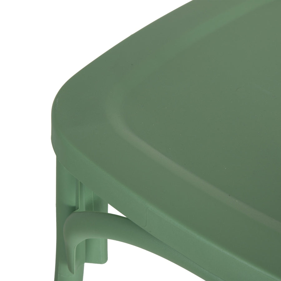 SILLA APILABLE VERDE POLIPROPILENO 48,50 X 43 X 91 CM